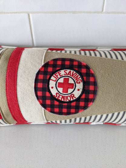 Red Cross Life Saving ( senior) Pennant Pillow