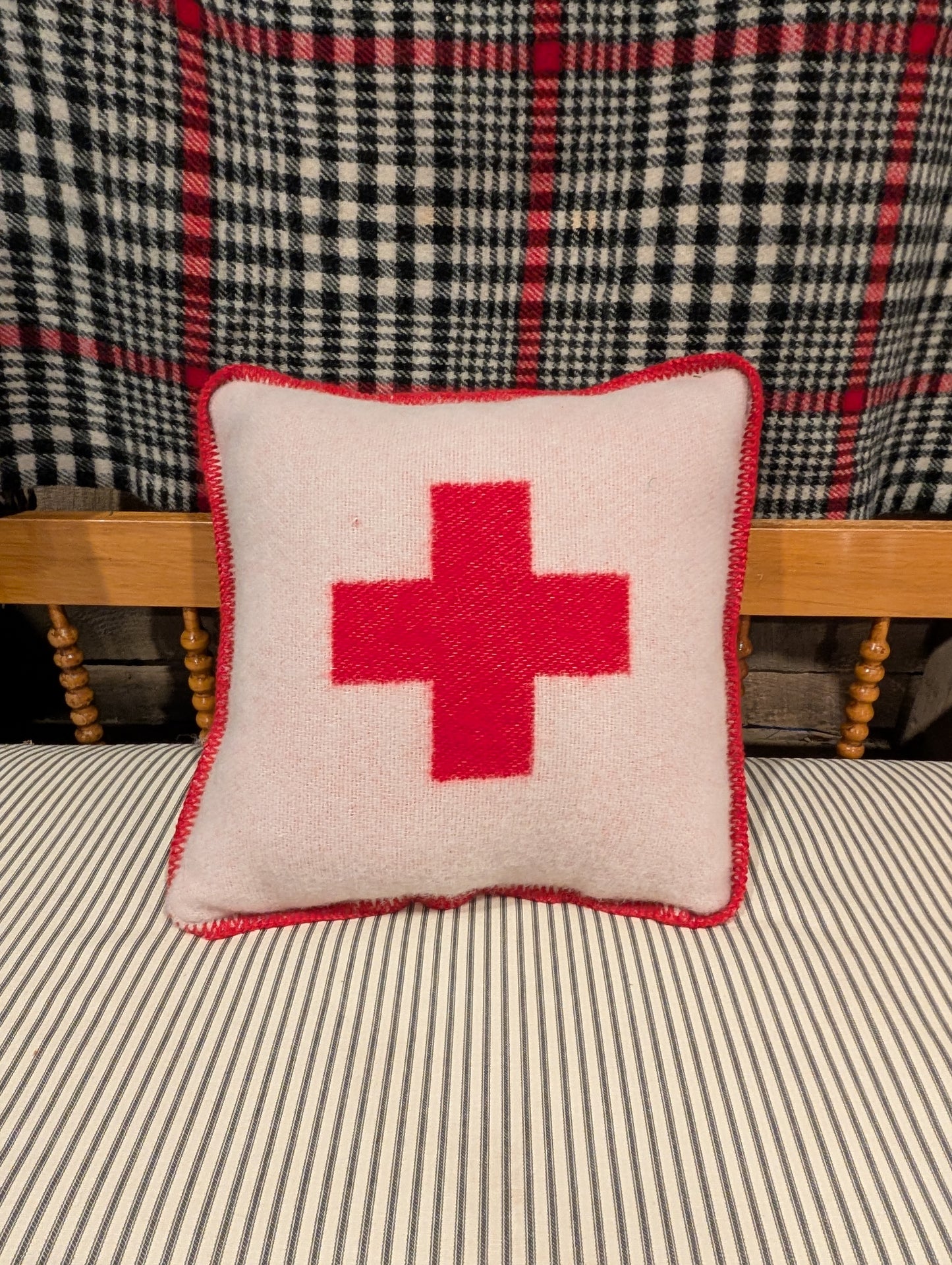 Red Cross Wool pillow